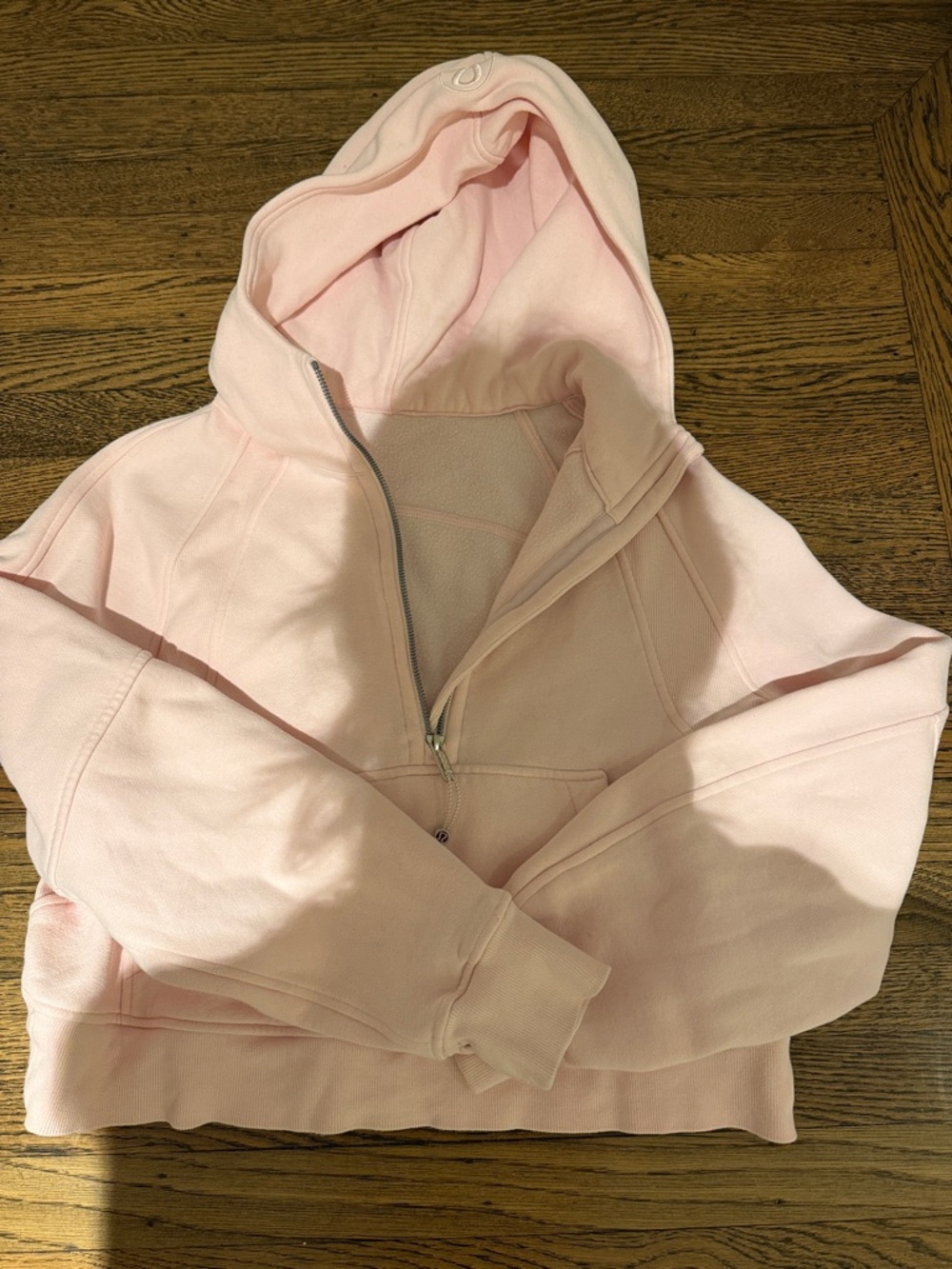 lululemon athletica Light Pink Half-Zip Hoodie